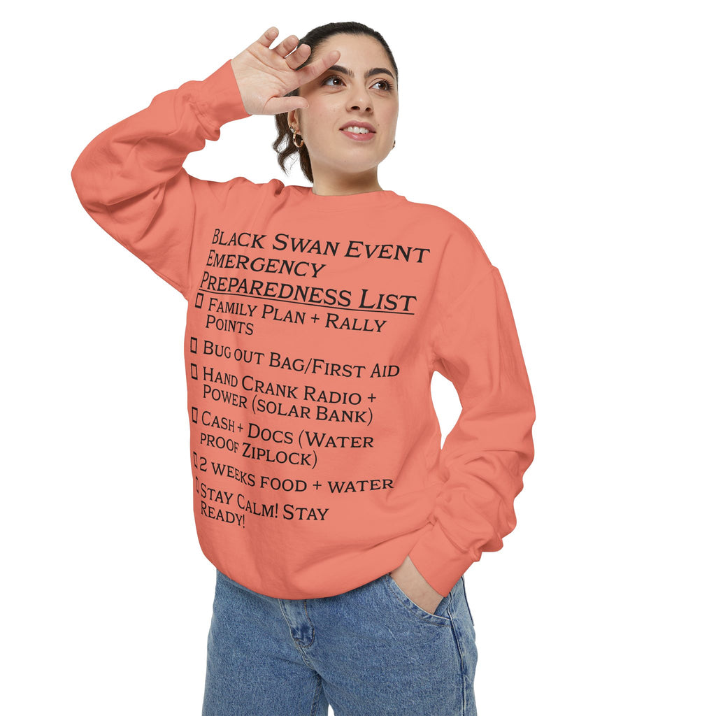 Black Swan Event Emergency Preparedness Sweatshirt