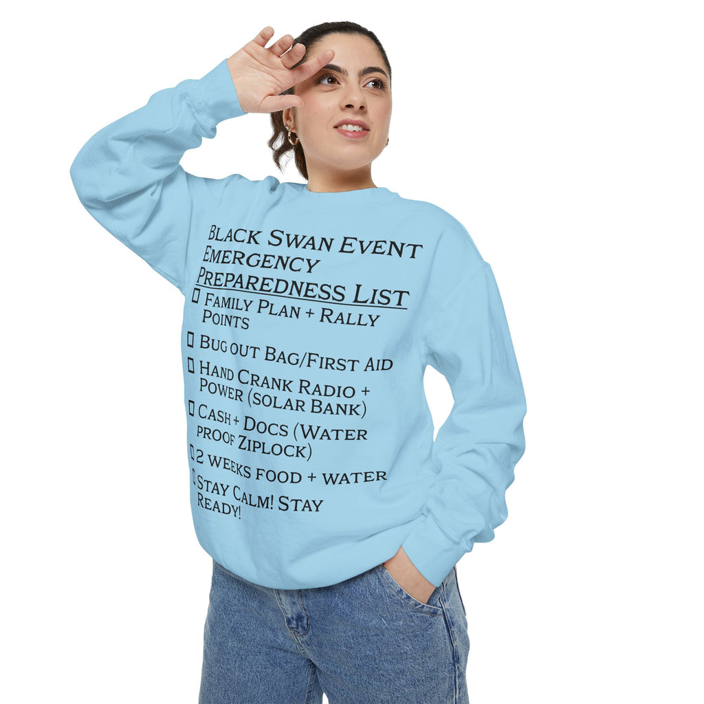Black Swan Event Emergency Preparedness Sweatshirt