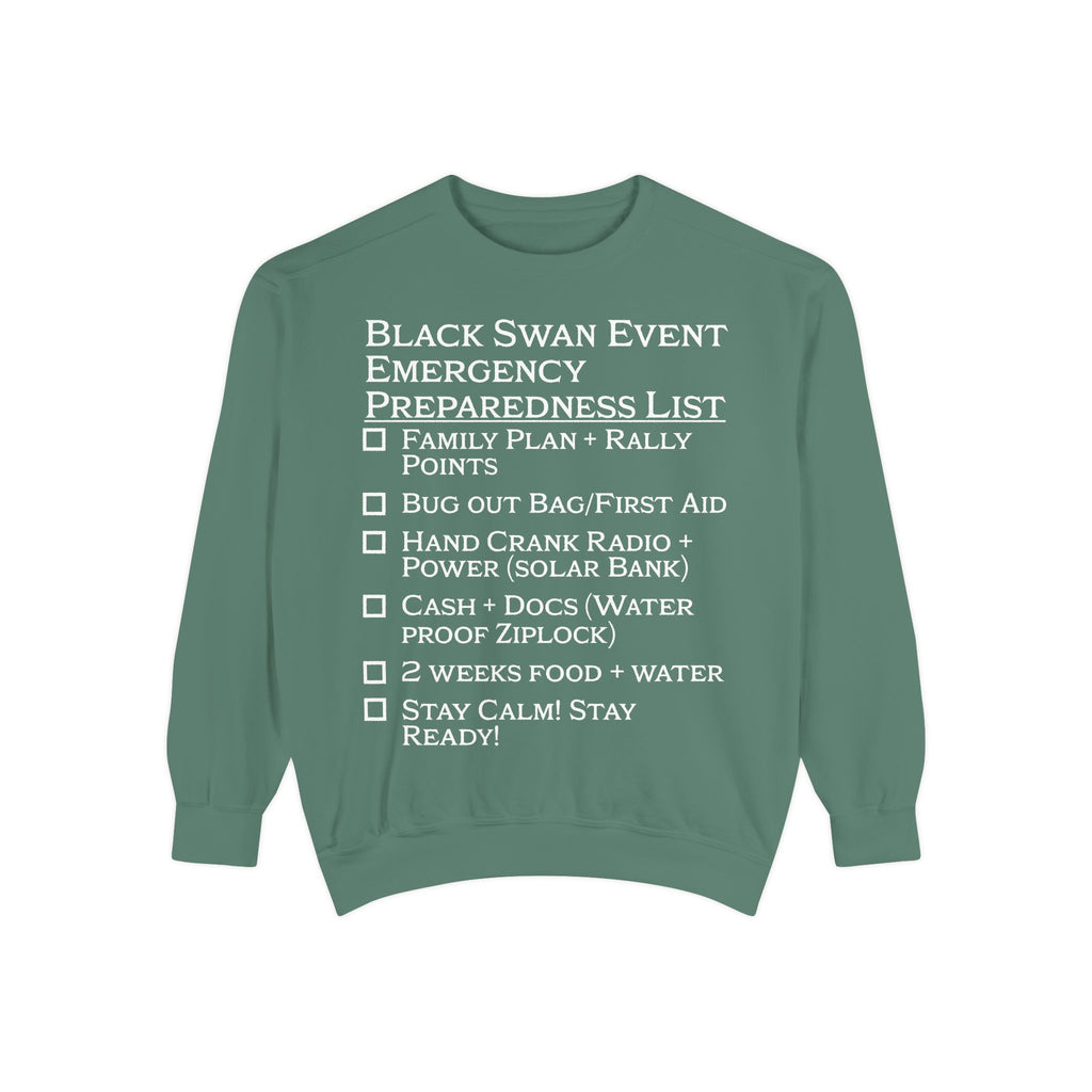 Black Swan Event Emergency Preparedness Sweatshirt
