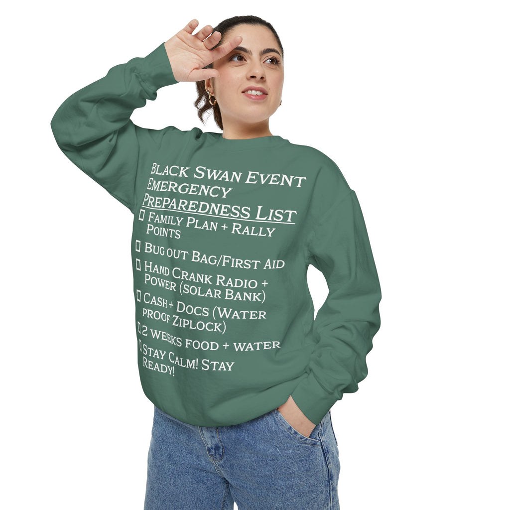Black Swan Event Emergency Preparedness Sweatshirt