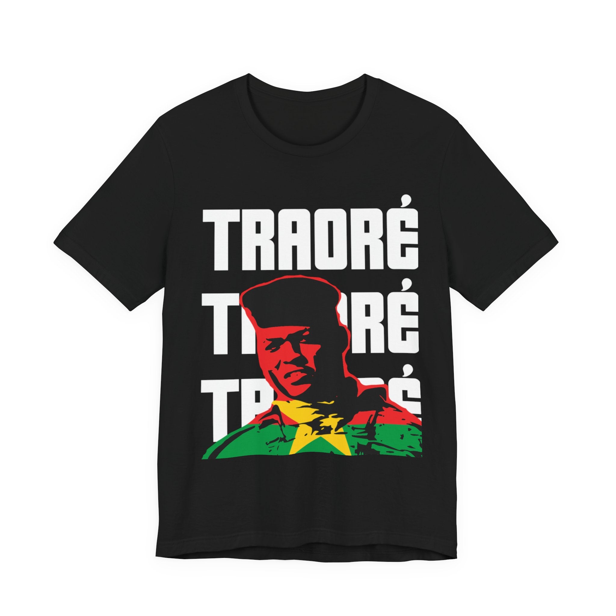 Ibrahim Traore/Burkina Faso Flag T-shirt Fashion Tee