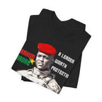 Ibrahim Traore T-shirt, Burkina Faso Flag Fashion Tee "A Leader Worth Protecting"