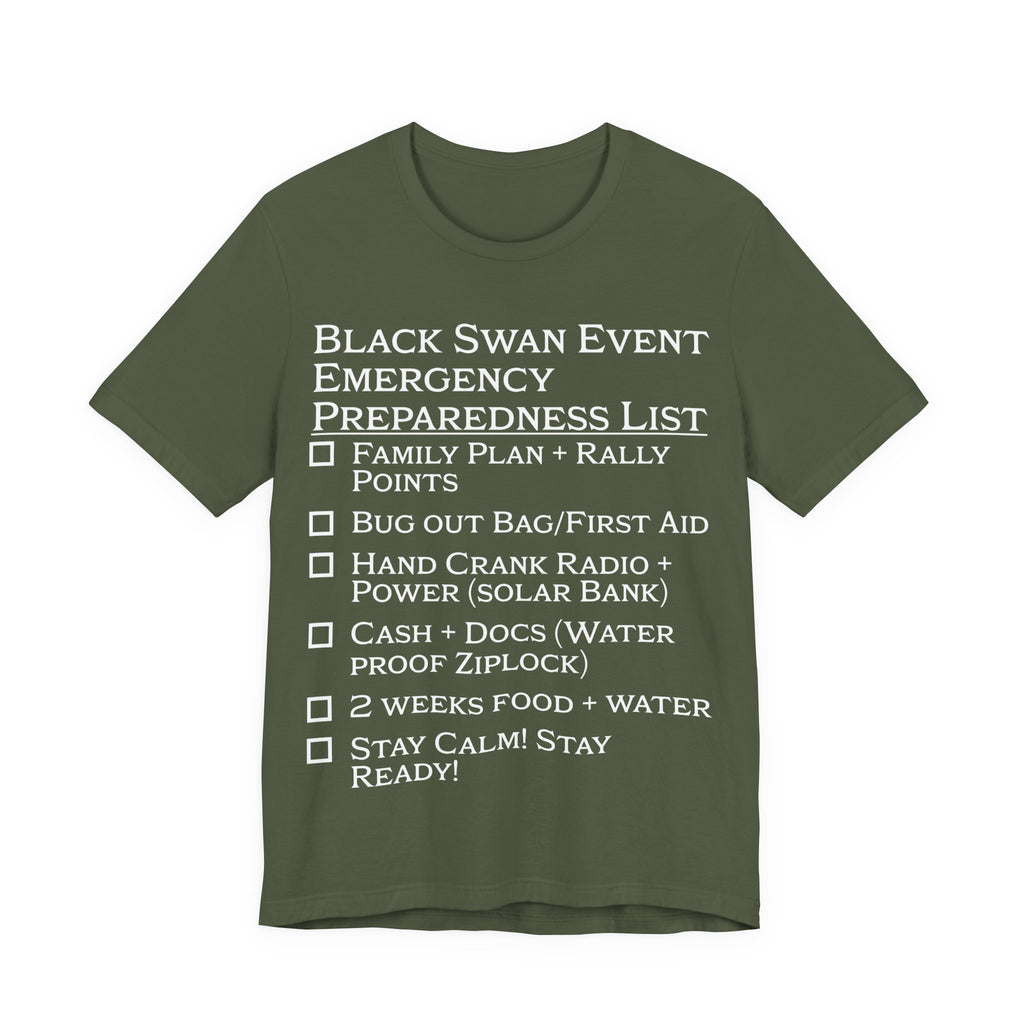 Black Swan Event Emergency Preparedness T-shirt