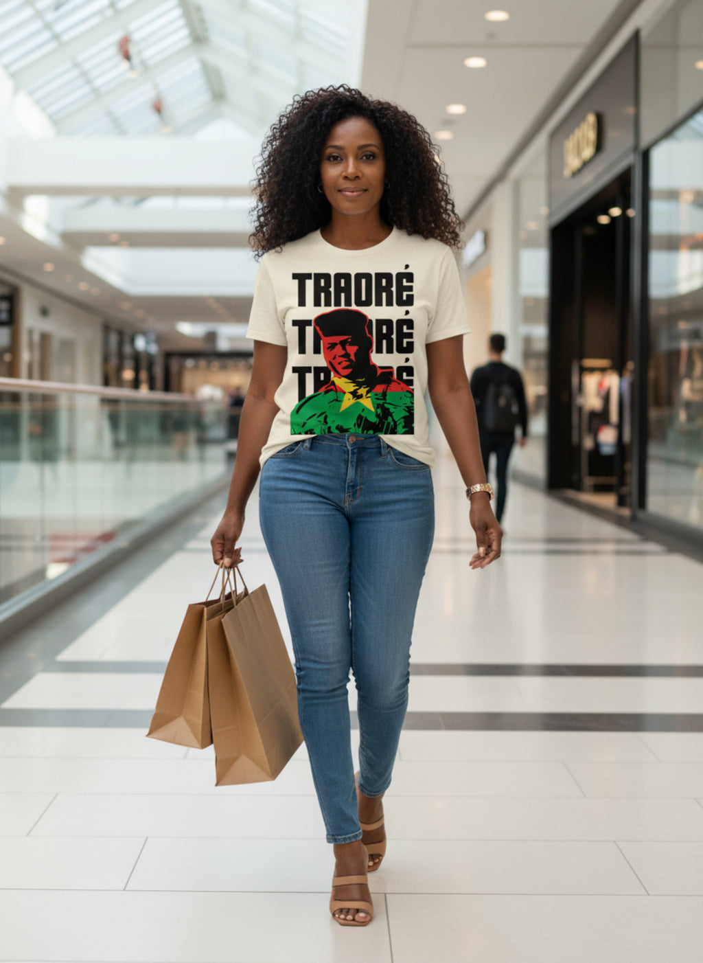 Ibrahim Traore/Burkina Faso Flag T-shirt Fashion Tee