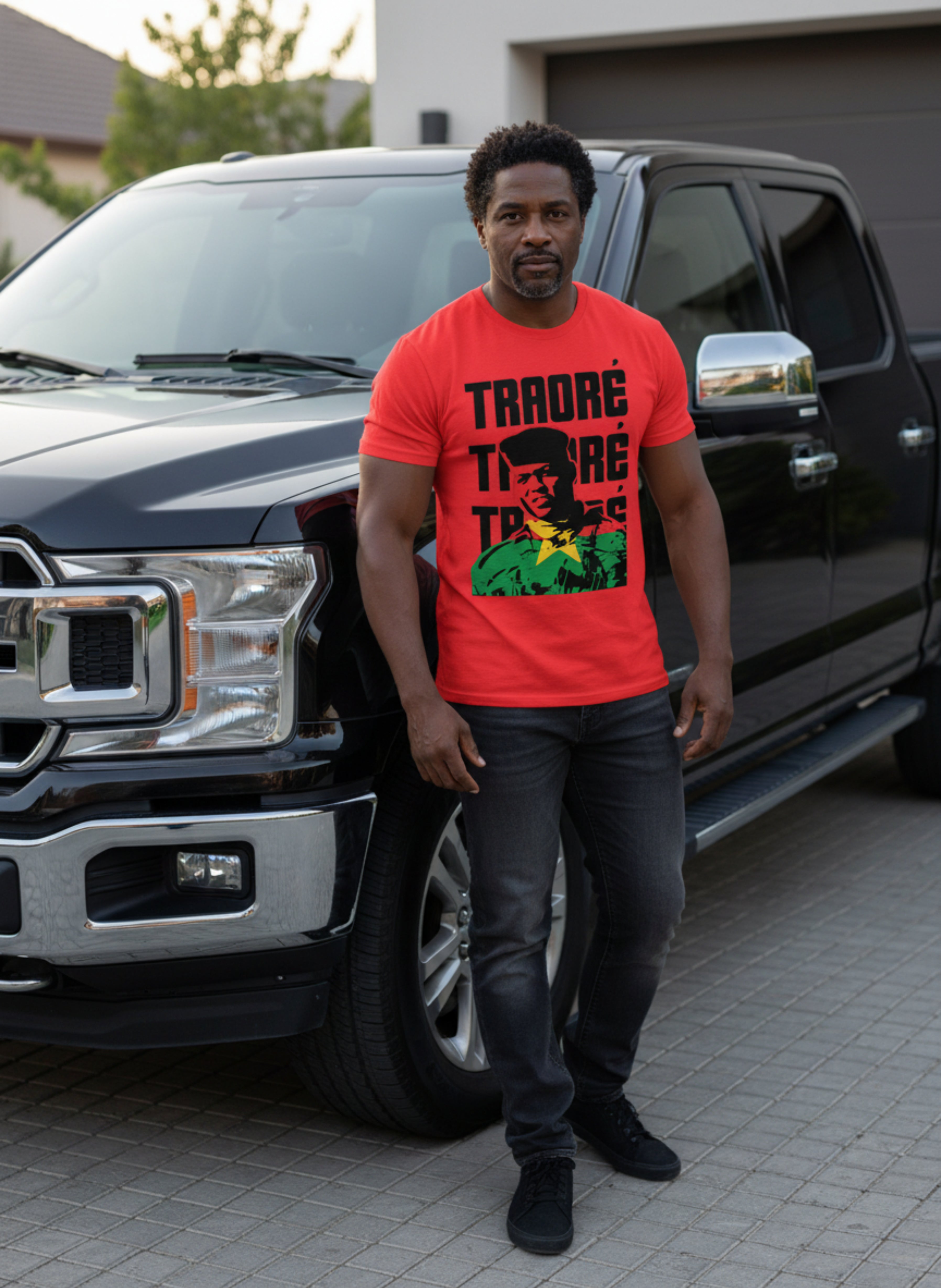 Ibrahim Traore/Burkina Faso Flag T-shirt Fashion Tee