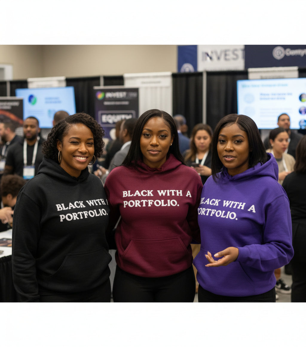 BLACK WITH A PORTFOLIO Hoodie