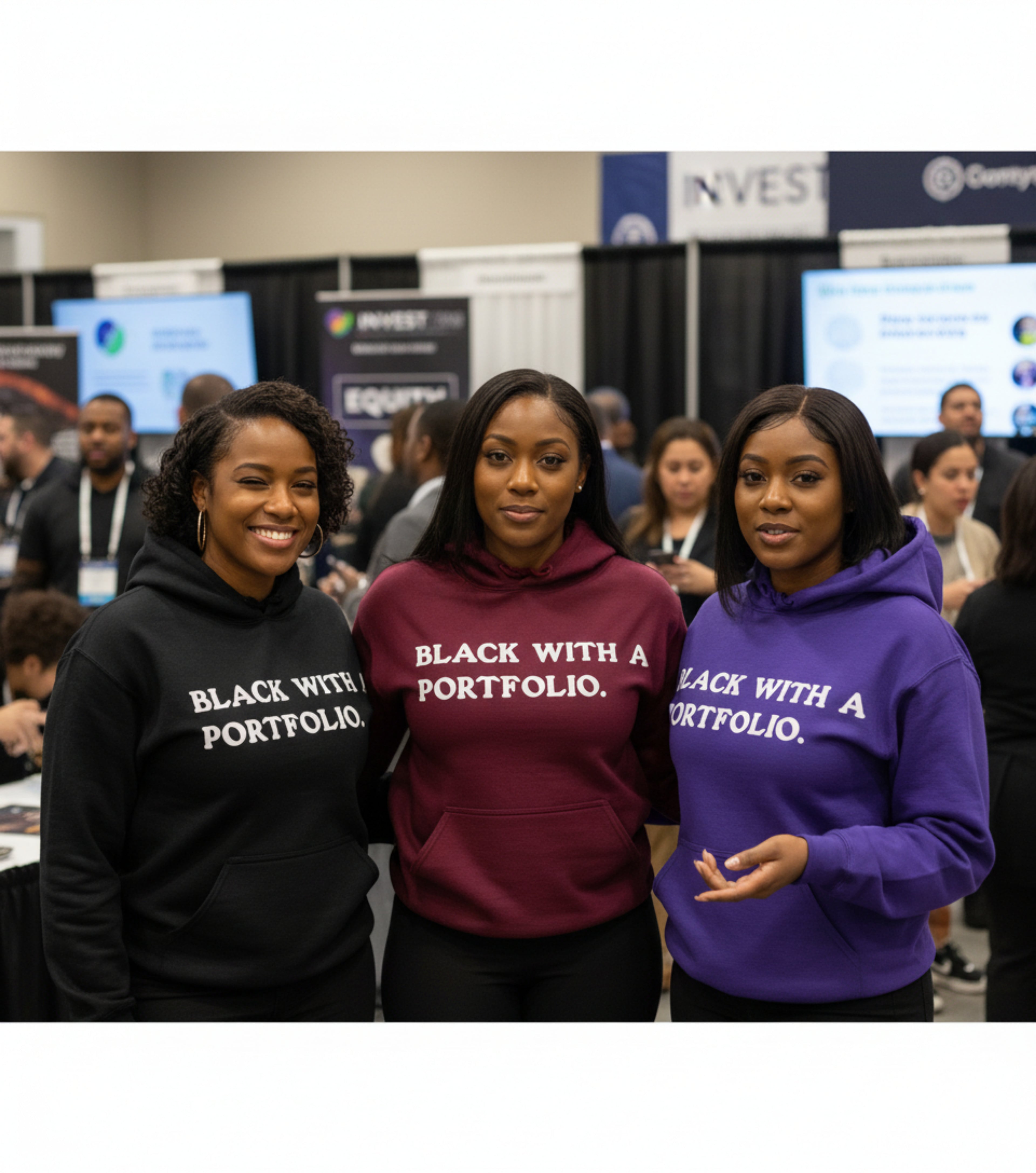 BLACK WITH A PORTFOLIO Hoodie