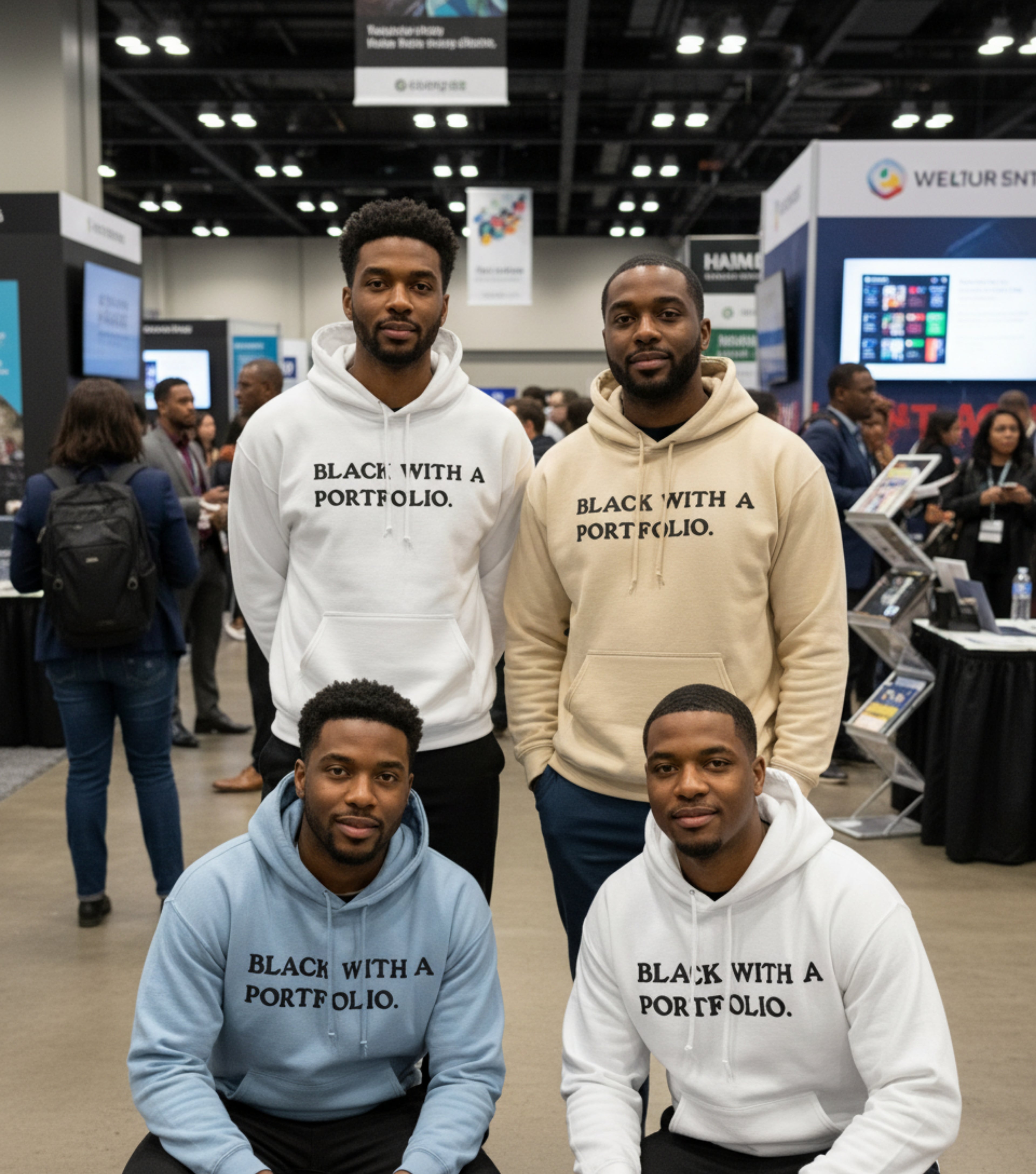 BLACK WITH A PORTFOLIO Hoodie