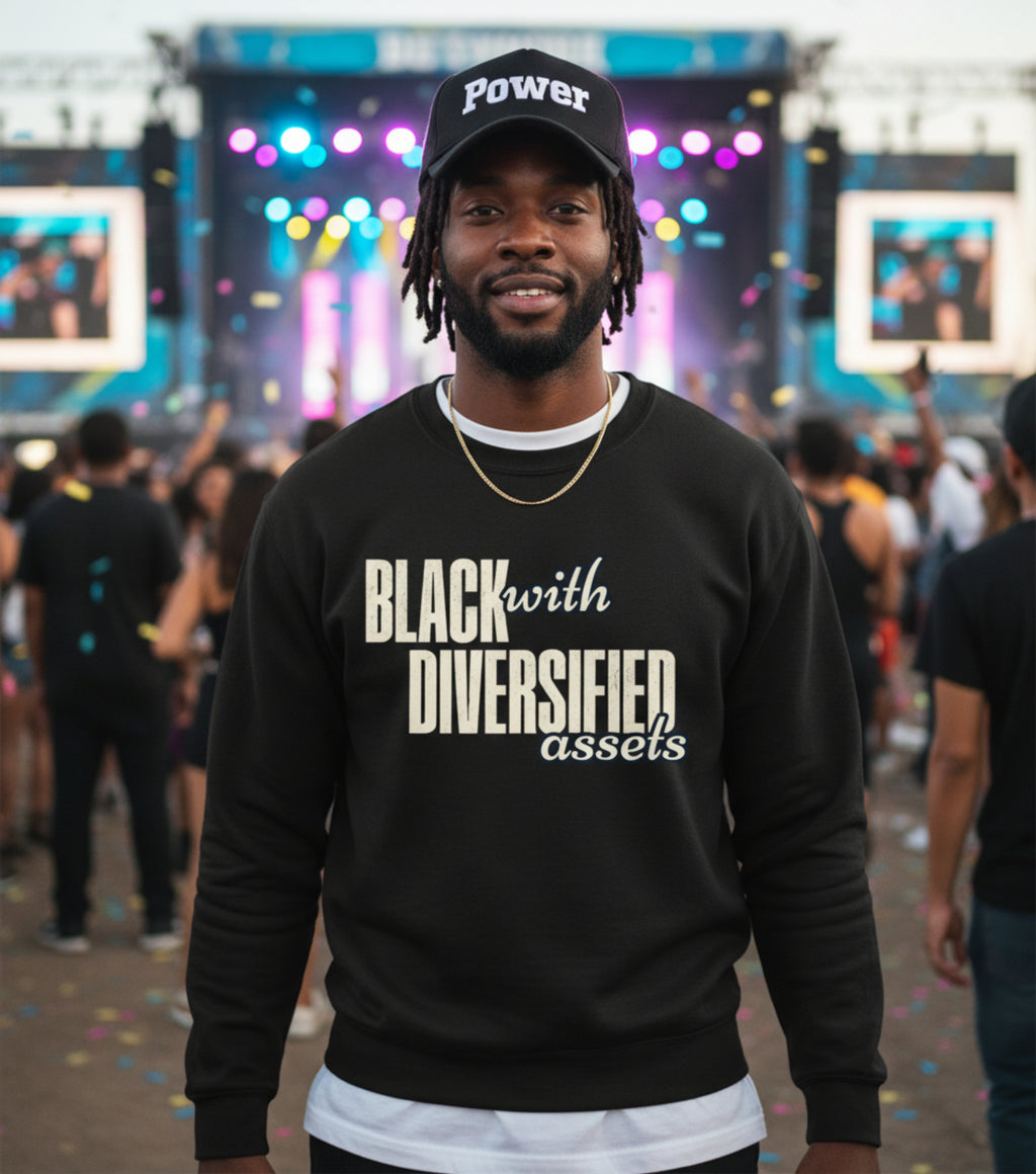BLACK WITH DIVERSIFIED ASSETS Sweatshirt