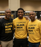 Black and Gold- I SUPPORT BLACK MEN PERIOD Sweatshirt.