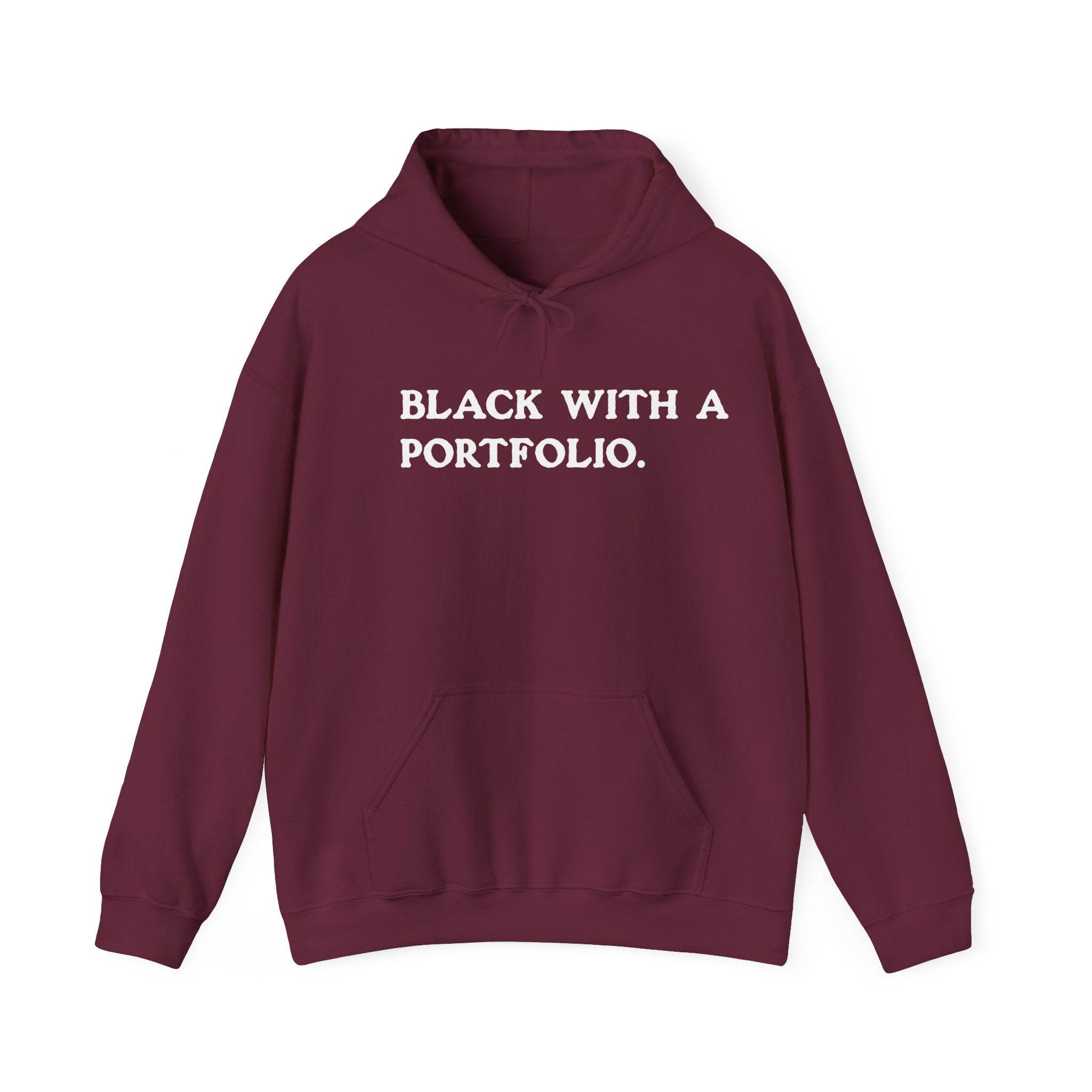 BLACK WITH A PORTFOLIO Hoodie