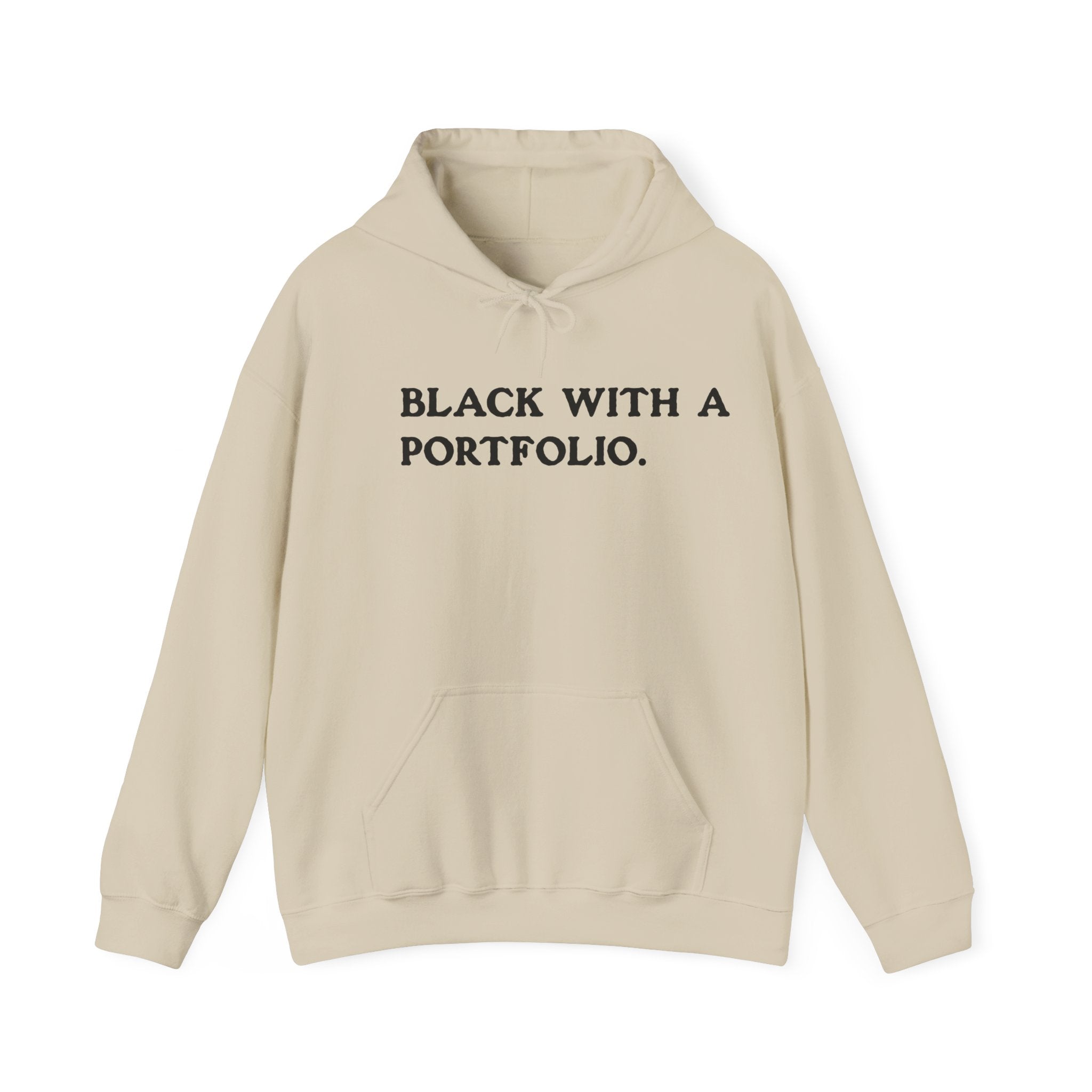 BLACK WITH A PORTFOLIO Hoodie