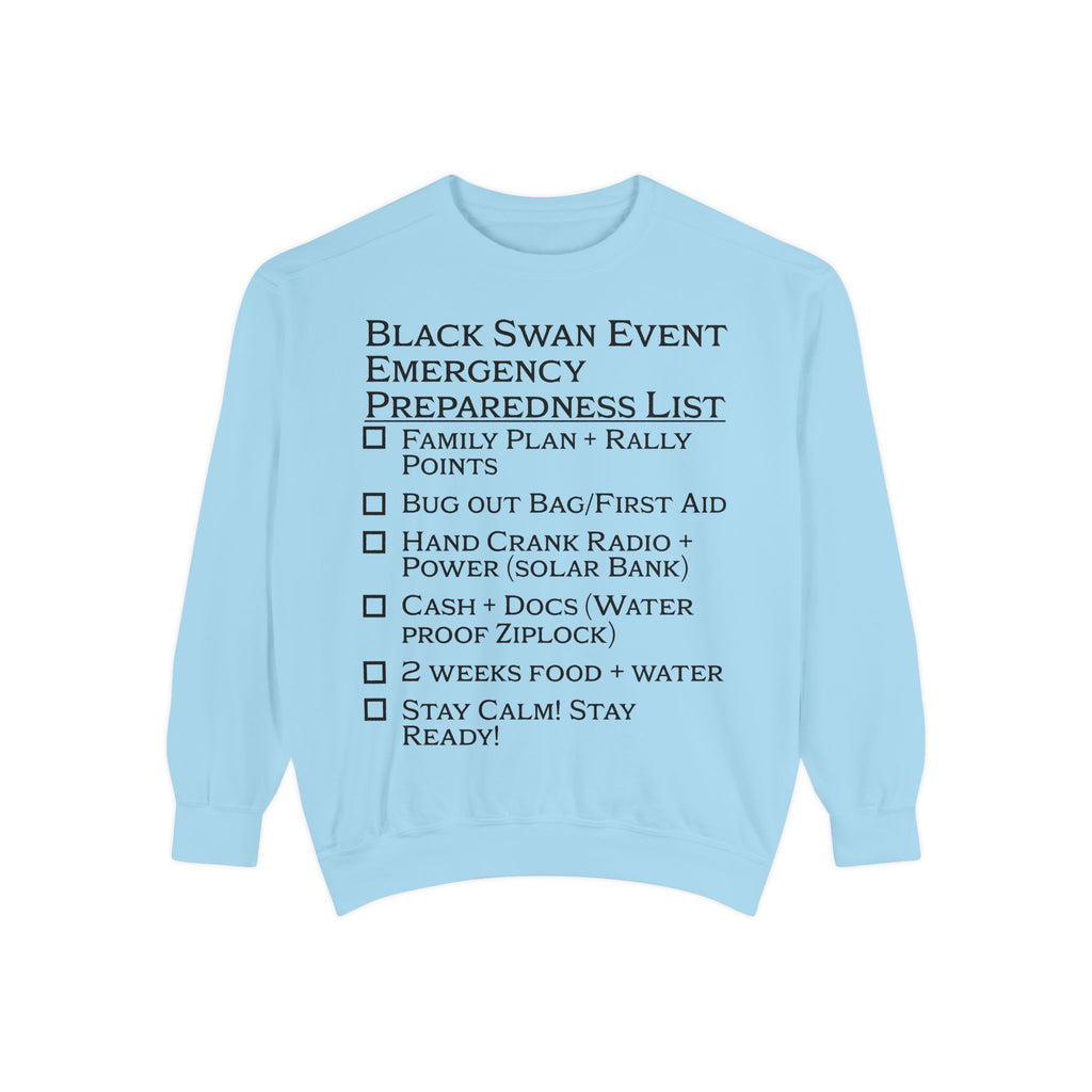 Black Swan Event Emergency Preparedness Sweatshirt
