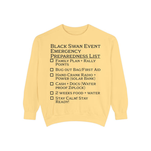 Black Swan Event Emergency Preparedness Sweatshirt