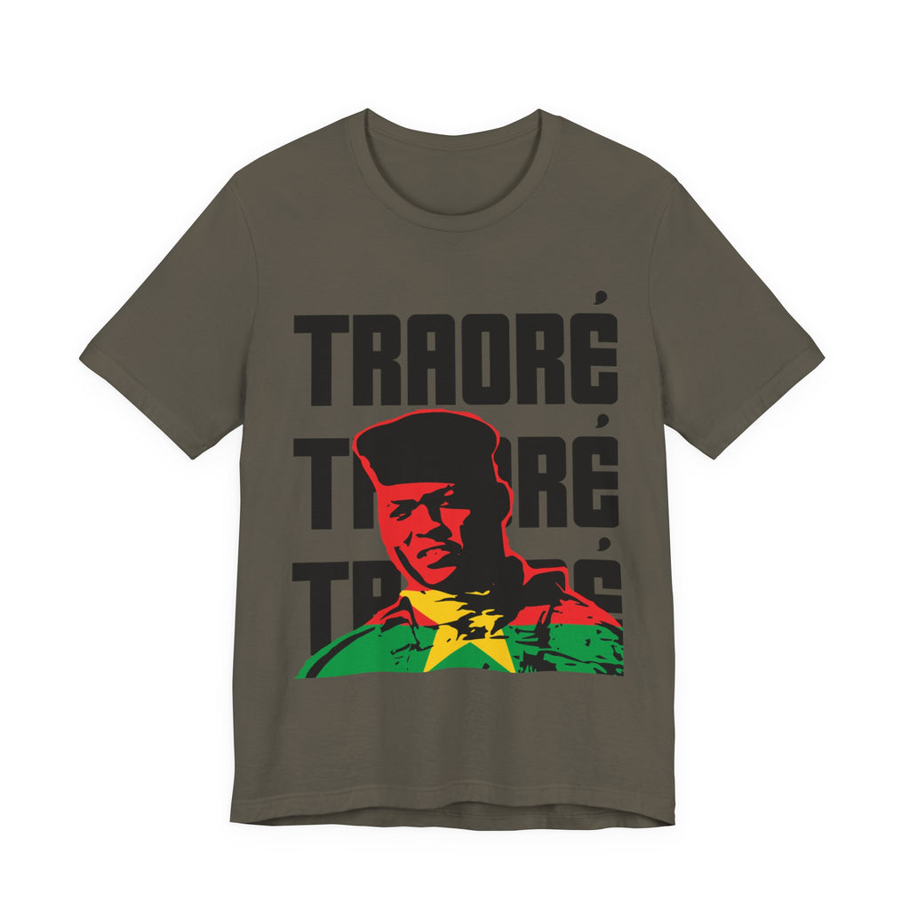 Ibrahim Traore/Burkina Faso Flag T-shirt Fashion Tee