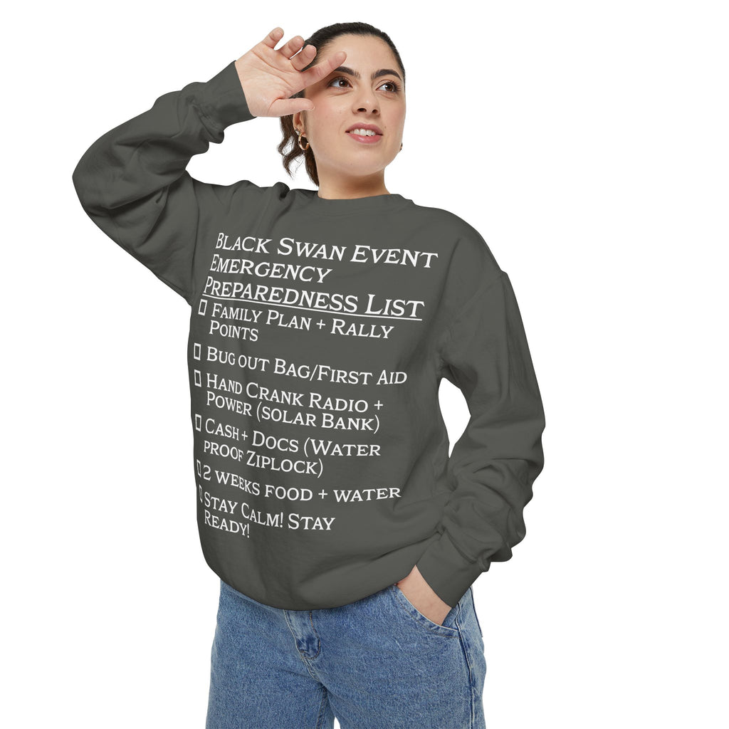 Black Swan Event Emergency Preparedness Sweatshirt
