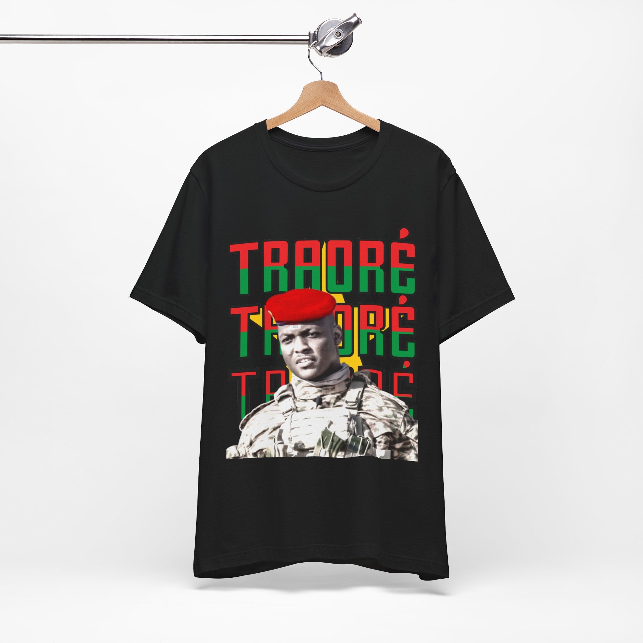 Captain Traore T-shirt: Burkina Faso Flag Pride Fashion Tee