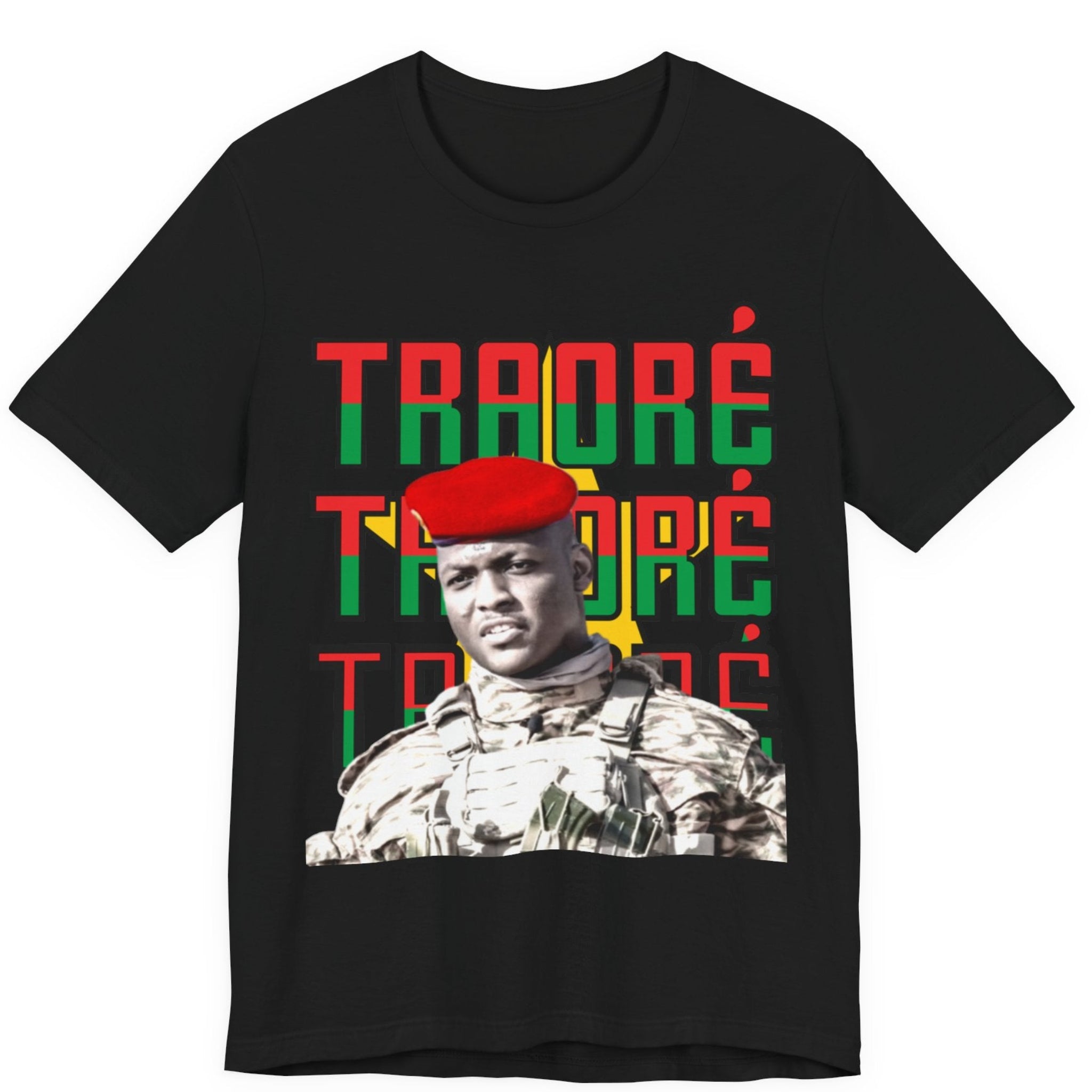 Captain Traore T-shirt: Burkina Faso Flag Pride Fashion Tee