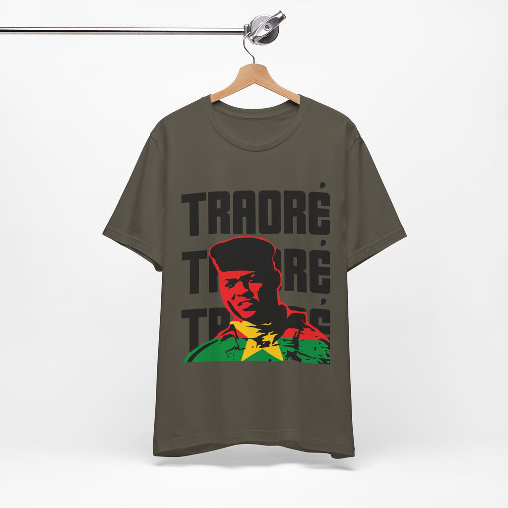 Ibrahim Traore/Burkina Faso Flag T-shirt Fashion Tee